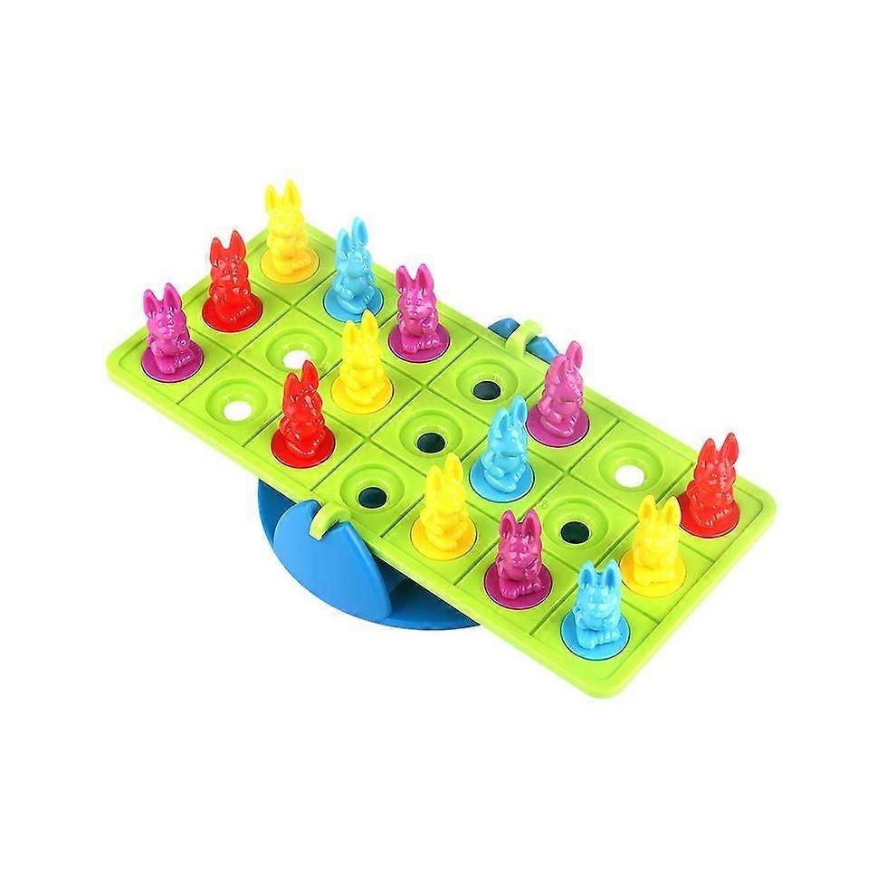 Family Board Game Children Educational Toy Rabbit Seesaw Balance Math Fun Toy