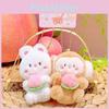 Delightful Plush Magnetic Keychain Adorable Rabbit And Monkey For Bag Keys Or