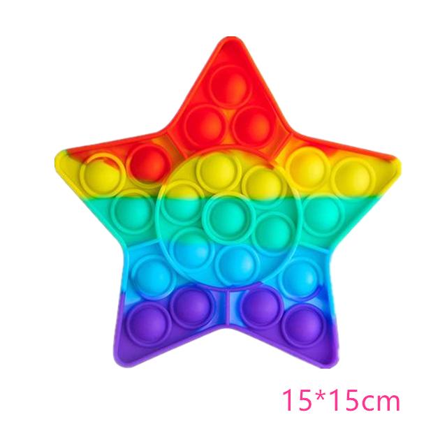 Новый Push Bubble Fidget антистрессовые игрушки для взрослых и детей Единорог динозавр Pop Fidget Сенсорная игрушка Аутизм Особые потребности средство для снятия стресса