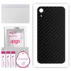 apgo Protective Skin Sticker for the Back Compatible with Apple iPhone XR, Wrap Film, Foil, Vinyl - Pattern Carbon Black