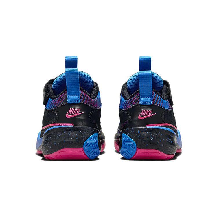 Nike Freak 5 Износостойкие Низкие Детские Баскетбольные Кроссовки Черно-Сине-Розовые Детские FB8980-400