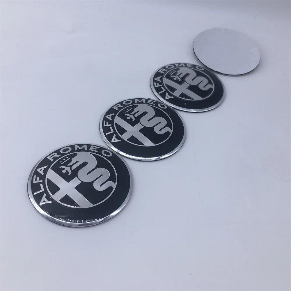 For Alfa Romeo 2026 Hot Sticker 20pcs 40mm 50mm 56mm 60mm 6color For Alfa Romeo Giulia Giulietta MITO Stelvio GT Car Emblem Whee