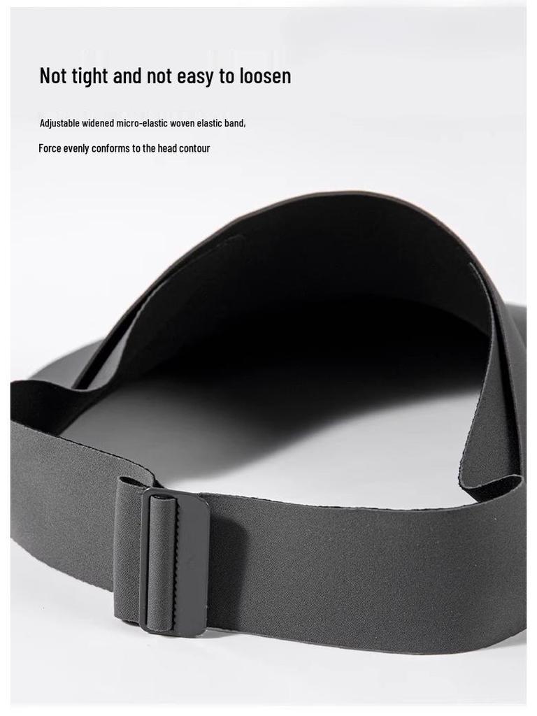 Женская безверхая бесшовная шляпа-козырек с защитой от УФ-лучей и солнцезащитной маской - новый стиль 2025