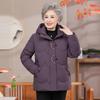 Mooou Women's Mid-Length Winter Padded Jacket for Middle-Aged & Elderly