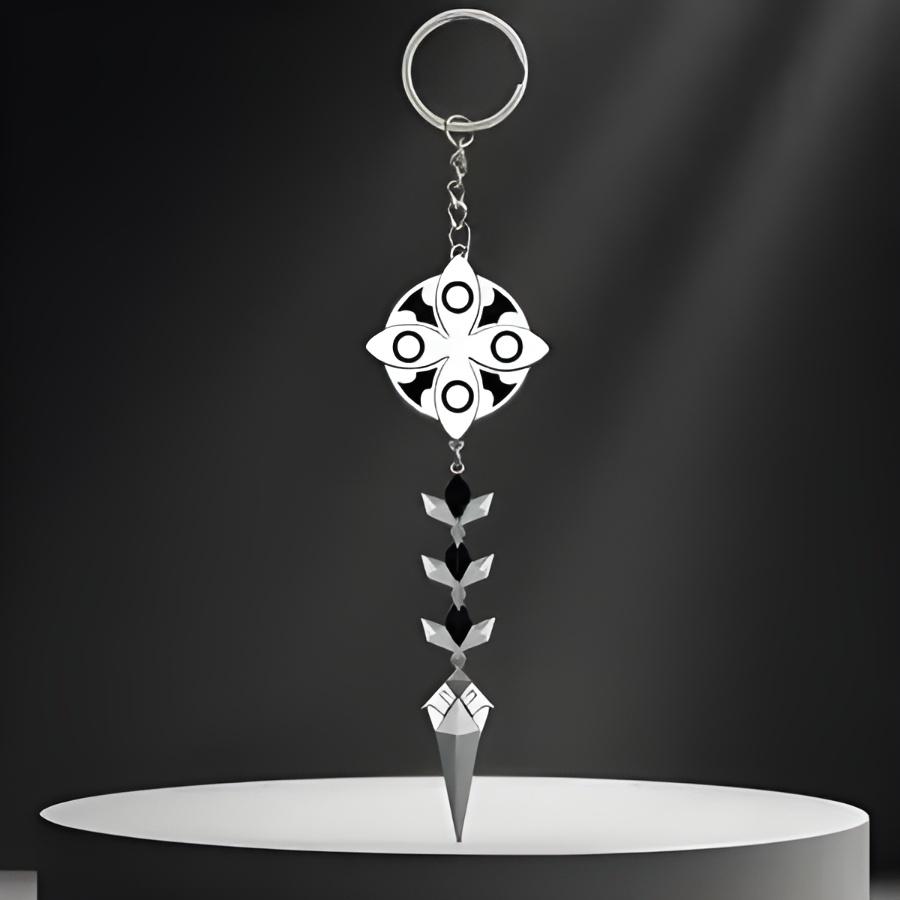 Game Genshin Impact II Capitano Cosplay The Captain Brooch Keychain Badge Pin Key Chain Jewelry Keyring Accessories Halloween