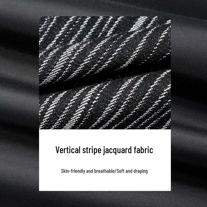 TRIES Men's Vertical Stripe Jacquard Jacket