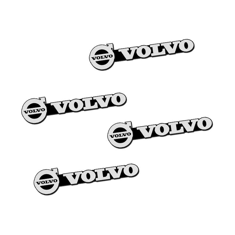 4pcs 3D aluminum speaker stereo speaker badge emblem Sticker for Volvo XC40 XC90 V40 V90 V60 XC60 S80 S60 S90 C40 V70 XC70