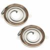 2PCS White Rewind Spring Kit 2 Hole Starter Spring Durable Recoil Spring for Stihl TS410 TS420