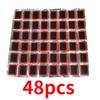 Tire Patch Rubber Bike Tyre Repair Pad Portable Tire Inner Tube Pad Round Square Type Car Bicycle Repair Tools Accessory 48pcs