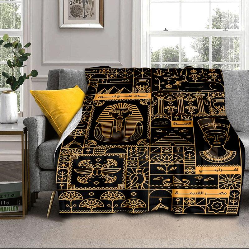 Ancient Egyptian Hieroglyphics Blanket Flannel Blanket Throw Blanket Sofa Cover Blanket Soft Premium Blanket Picnic Blanket Tv Blanket Gifts
