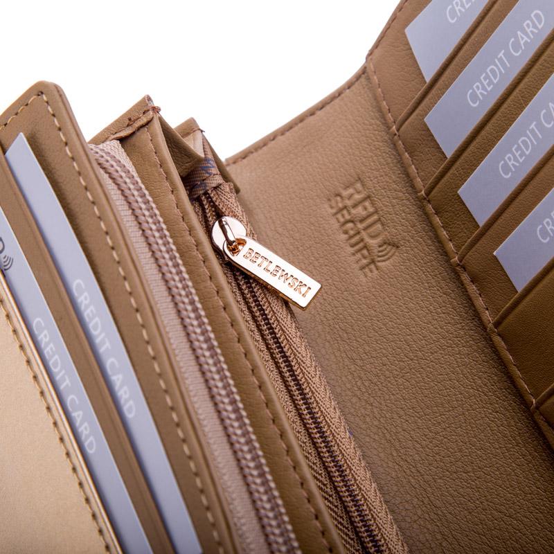 BPD-VS-106 ZŁOTY Women' wallet SHINY + CERTIFICATE