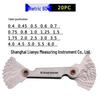 High-Precision Stainless Steel Feeler Gauge: 0.02-1.0mm Valve Clearance & Thickness Adjustment Tool