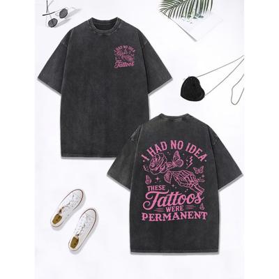 Женская хлопковая футболка оверсайз с принтом скелета, рук и цветов, выстиранная, с круглым вырезом, удобные топы, одежда