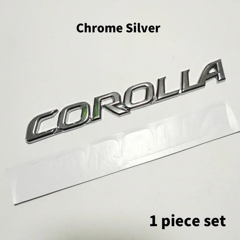 FAJC5 3D Metal Toyota Corolla Emblem Badge For Toyota Corolla Cross Rear Trunk logo Car Stickers Accessory