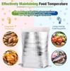 Cold Warm Aluminum Foil Bag Drink Food Thermal Insulation Bag Food Delivery Packing Bag Waterproof Cooler Pouches with Closure