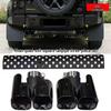 Land Rover Defender 110/90 Наконечник глушителя Khan Quad Square из нержавеющей стали