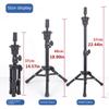 Adjustable Wig Tripod Portable Training Head Holder Salon Hairdressing Tripod  for Making Wigs