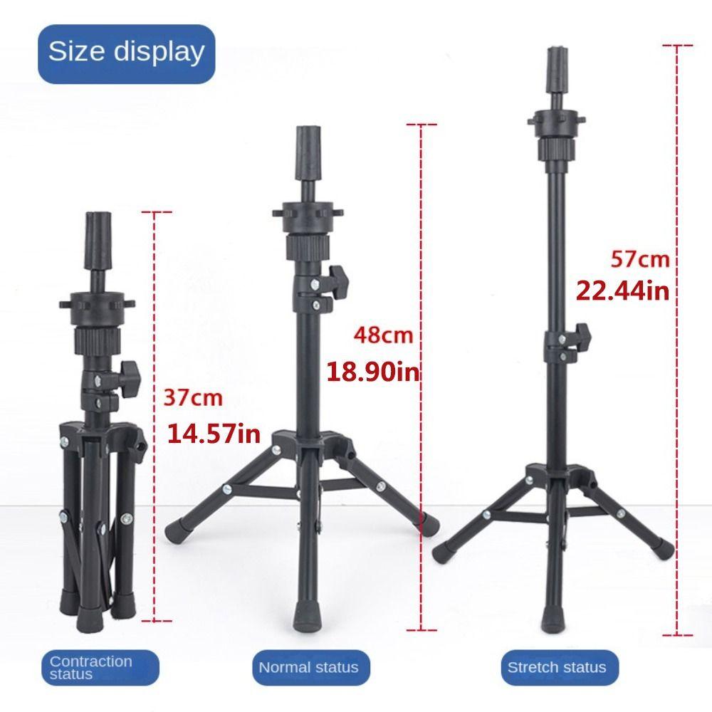 Adjustable Wig Tripod Portable Training Head Holder Salon Hairdressing Tripod for Making Wigs