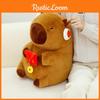 Packet Red Capybara The God Of Wealth Plush Toy Cartoon Stuffed Doll Gift Kids