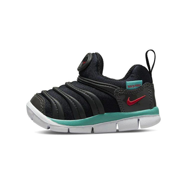 Nike Кроссовки Dynamo Free Caterpillar из синтетической кожи низкие для малышей Черно-синие для младенцев и малышей 343938-029