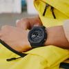 Casio G-Shock Хатиодзи Восьмиугольный Сердечник из Углеродного Волокна Кварцевые Часы на Солнечной Батарее Ремешок из Смолы Мужские часы Черные GA-B2100-1A1PR