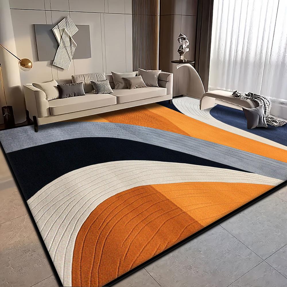 American Style Carpet for Living Room Modern Home Decoration Large Area Rug Bedroom Bedside Entrance Anti-skid Door Mat Washable