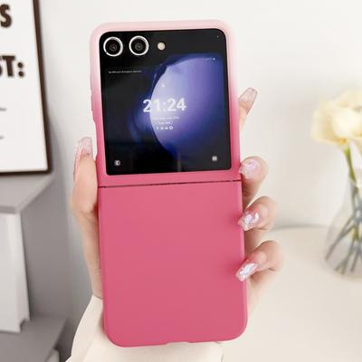 Ультратонкий чехол для телефона для Samsung Galaxy Z Flip 7 6 5 5G Однотонный противоударный защитный чехол для Z Flip6 Flip5 Flip7 Чехлы