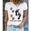 Women Summer T Shirt Retro Fashion Short Sleeve Tees Casual Small Animals Printed Tops