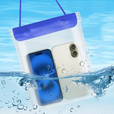 Прозрачный водонепроницаемый чехол для телефона с сенсорным экраном под крышкой мобильного телефона со шнурком для телефона, герметичная сумка для плавания и дайвинга