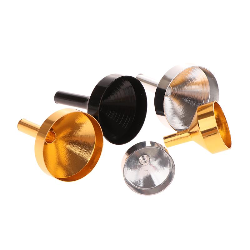 10Pcs Mini Metal/Plastic Aluminum Funnel Small Funnels For Perfume Mini Liquid Essential Oil Funnels Empty Bottle Packing Tools
