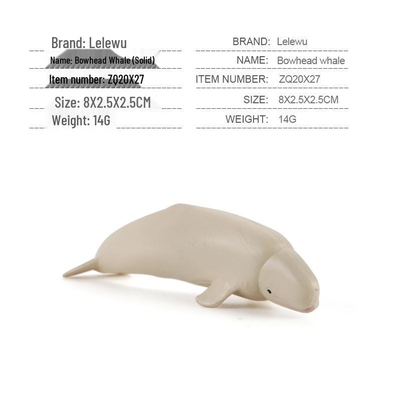 Children's Marine Animal Model Set: Mini Whale, Shark, Dolphin, Turtle, Sea Lion