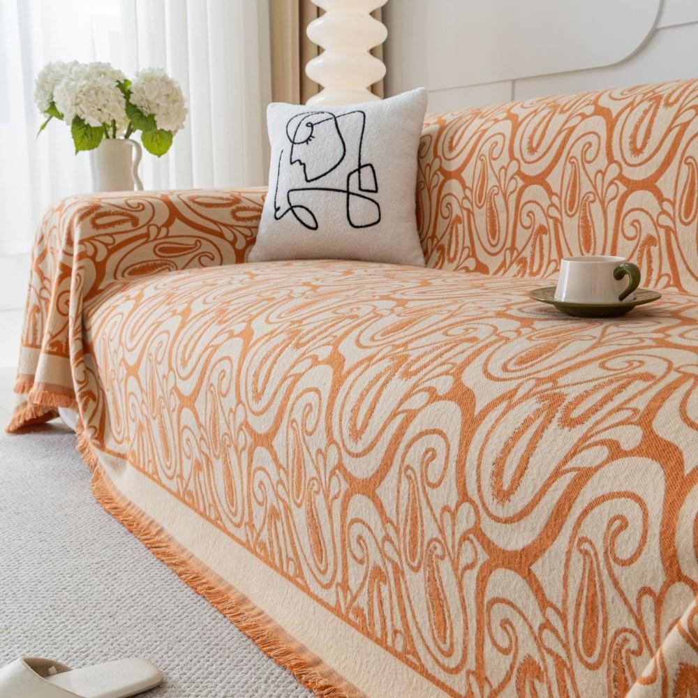 Чехол на подушку для дивана с пейсли, двухсторонний чехол для дивана, чехол для дивана, универсальный чехол для дивана с защитой от кошек, 1.2.3.4, бандана для сиденья, одеяло