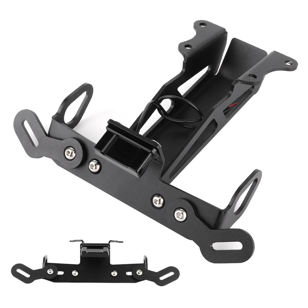 Задний держатель номерного знака мотоцикла с белой светодиодной подсветкой подходит для Yamaha MT?09 Трейсер ФДж?09