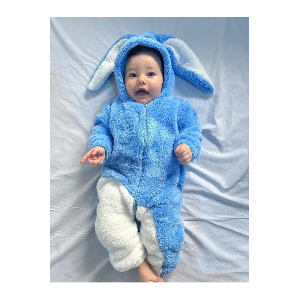 Welsoft плюшевый унисекс зимний детский спальный мешок с кроликом на молнии