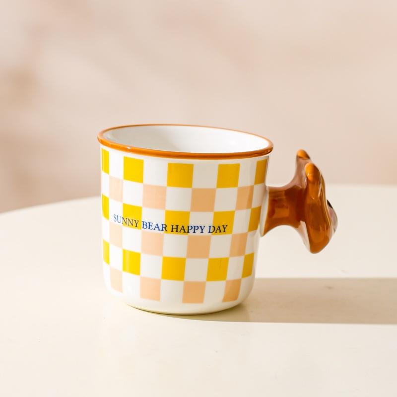 Creative Personality Cute Ceramic Mug Couple Cup Water Cup Coffee Cup Girl Birthday Gift Niche Gift