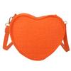 Trendy Minimalist Single Shoulder Bag For Women 2023 Summer New Heart Bag Street Fashion Medium Felt Bag