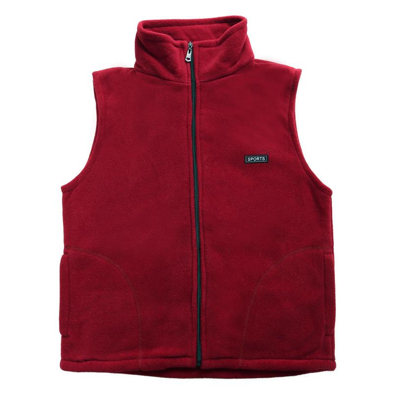 Plus Size Autumn Women Polar Fleece Fabric Vest Large Sleeveless Jacket Fashion Zipper