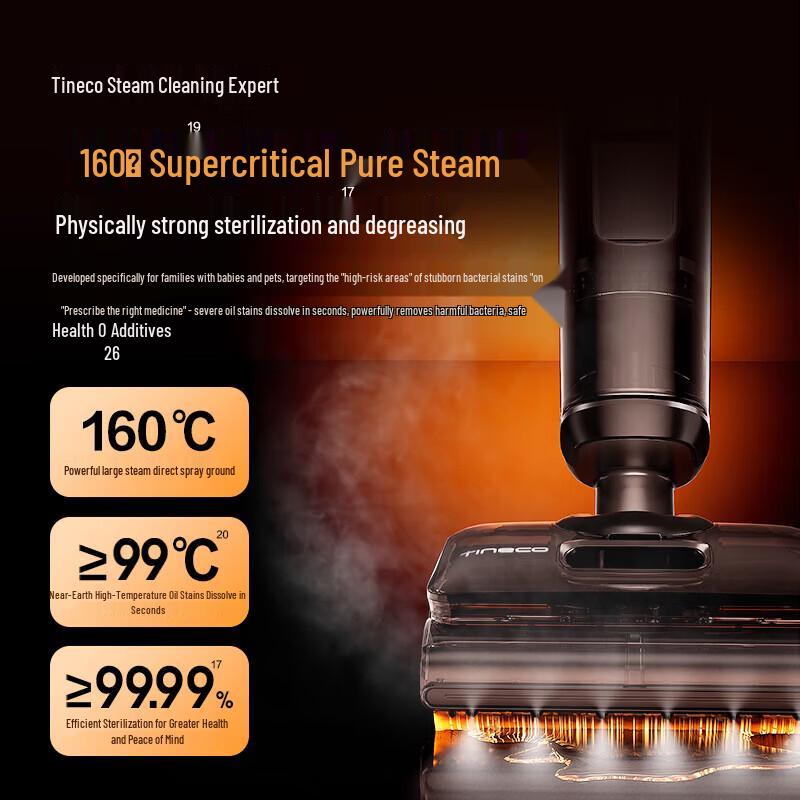 TINECO Беспроводной паровой пылесос-швабра Floor One StretchSteam для влажной и сухой уборки