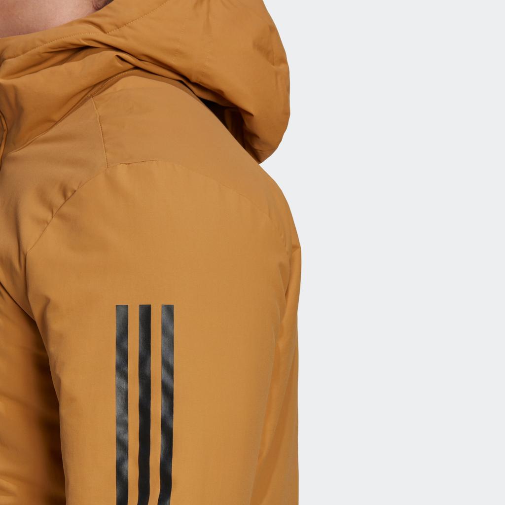 adidas Мужские пуховики Желтые С капюшоном Умеренные Другие HG8723