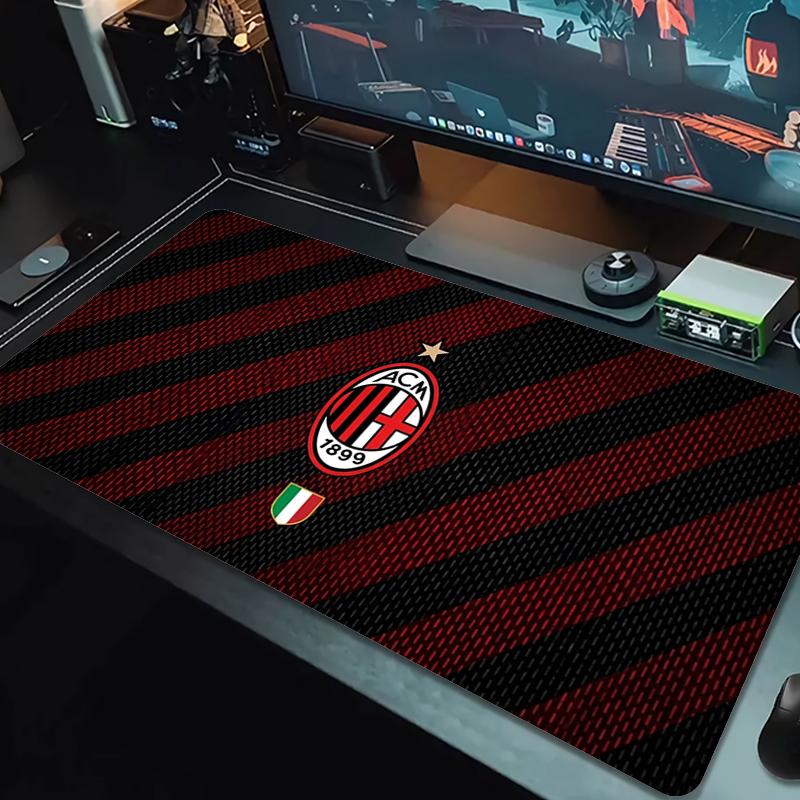 AC Milan Mouse Pad Large Gaming Table Cushion Non-slip Laptop Tablet Big Mousepad XXL Mat Mini PC Playmat With Lock edge_xia