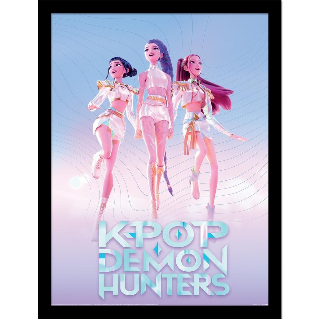 K-Pop Demon Hunters Trio Framed Poster