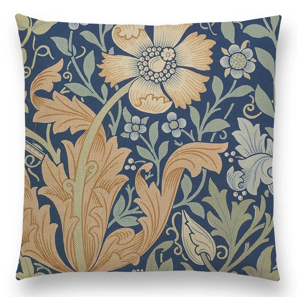 William Morris Thief Red Cushion Cover  Luxury Throw Pillow Home Decor for Sofa Living Room Pillow Case ///