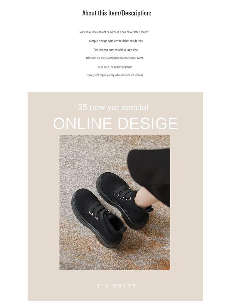 Women's Martin Boots, Super Light Thick-Soled, Plus Velvet, Platform Heightening, Punk Style, Spring/Autumn Models.