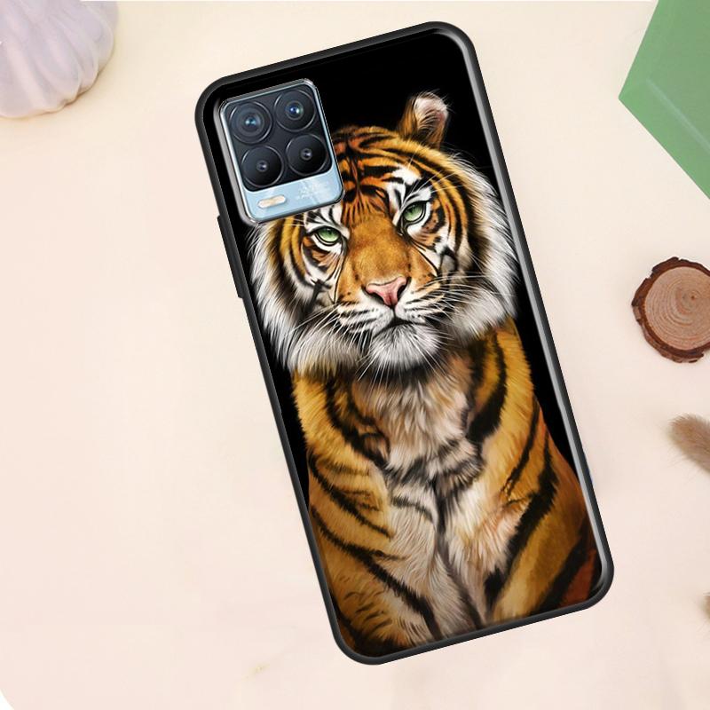 Animal Tiger Art Case For Realme C55 C53 C33 C63 C61 C51 C65 C67 C71 C75 11 12 13 14 15 Pro Plus GT6 GT7 Pro