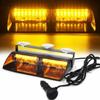 Amber 16LED Emergency Dash Car Vehicle Windshield Warning Flash Strobe Light 12V