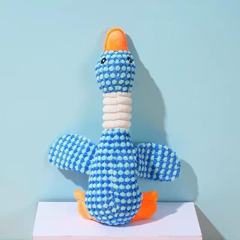 Игрушки для домашних животных: Плюшевая игрушка Желтый Утенок, устойчивая к укусам, для прорезывания зубов щенков и собак