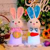 Light Up Rabbit Plush Toy Cute Colorful Light Up Plush Stuffed Animal Rabbit Doll Kawaii Bunny Peluche Easter Gift for Kids