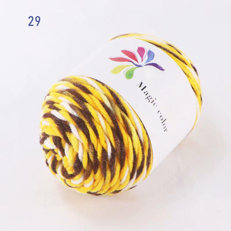 50 г/моток Взрослый шарф Разноцветное секционное крашение 8 нитей Хлопковая пряжа Пряжа Сделай сам Ручное вязание