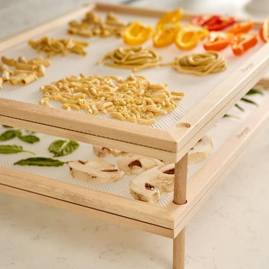 Сушилка для продуктов Штабелируемая многоярусная сушилка Рамочная сетка Сушилка для пасты для быстрой сушки на воздухе Фрукты Овощи Травы