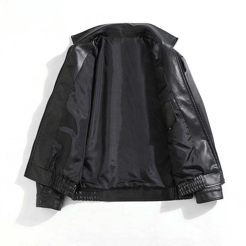 Куртка из искусственной кожи с лацканами, мужская осенняя новая свободная куртка для пар, мужская уличная повседневная красивая одежда для мотоциклистов